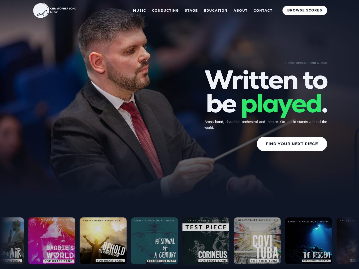 The new Christopher Bond site