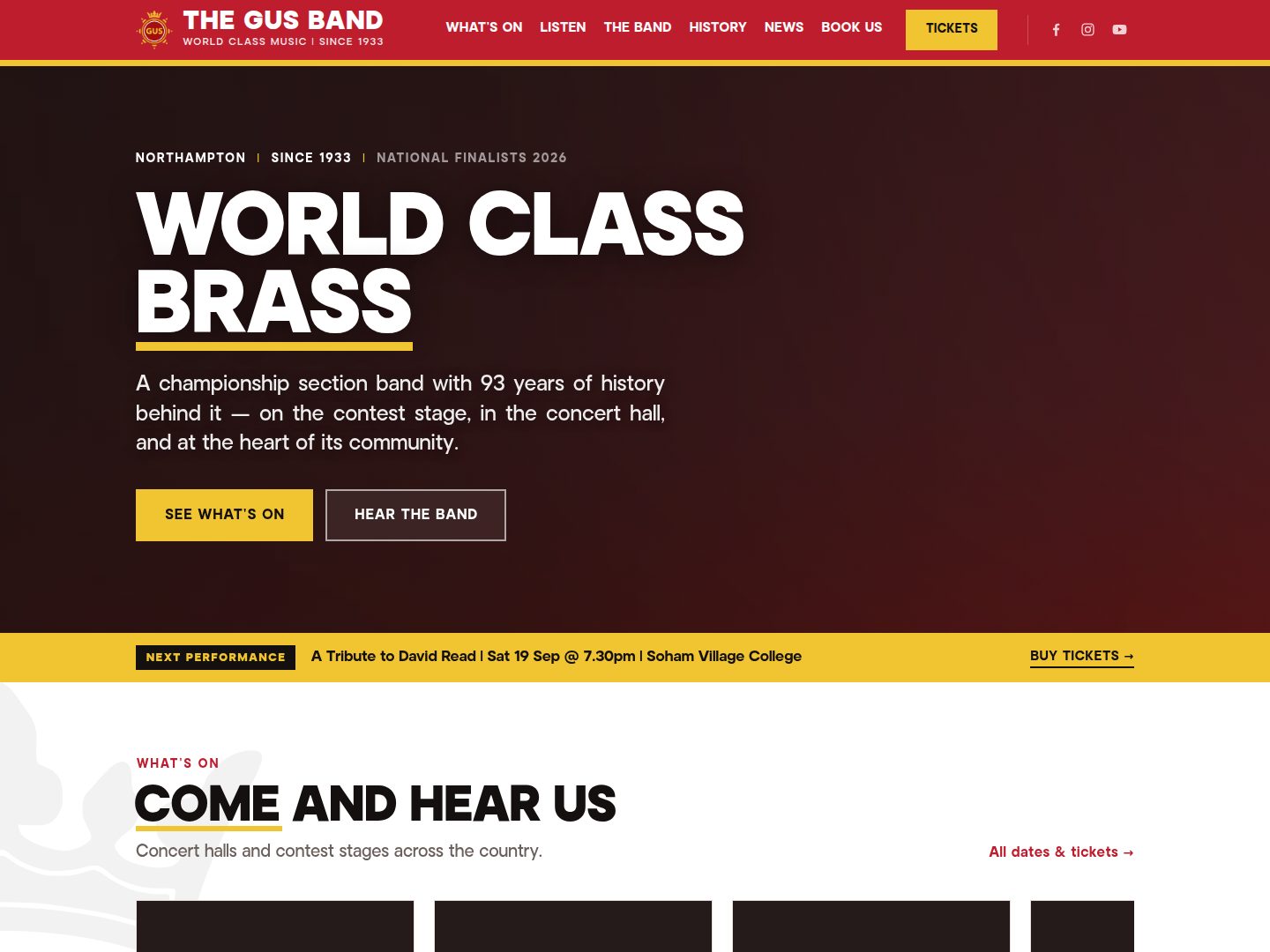 The new GUS Band site